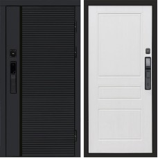 Входная дверь Smart (Смарт) Black Line Классика белое дерево