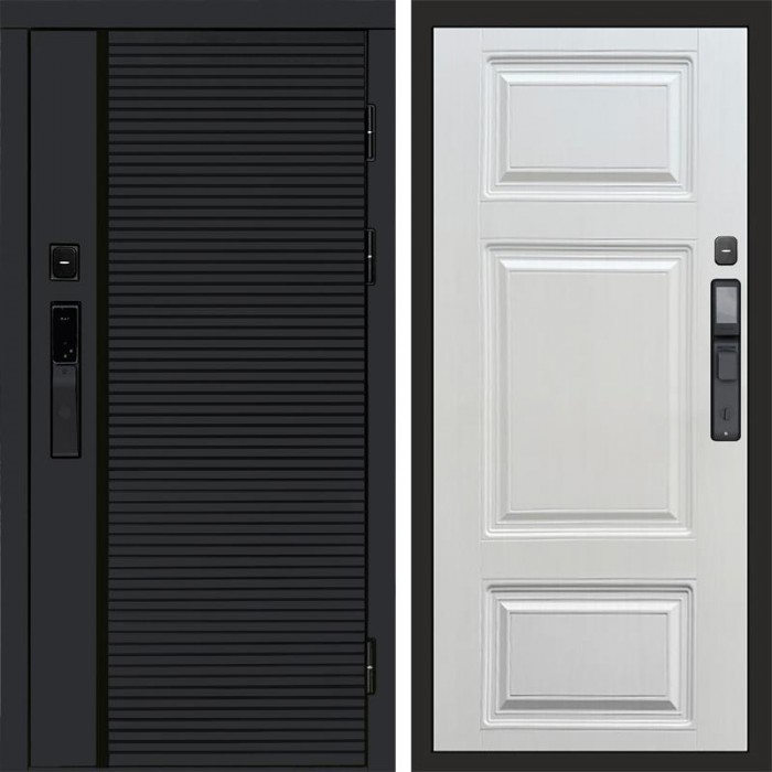 Дверь Termo Door Smart (Смарт) Black Line Лион Лиственница