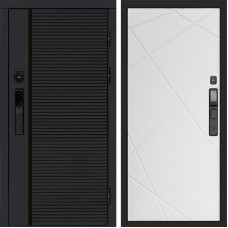 Входная дверь Smart (Смарт) Black Line Лучи белый