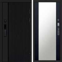 Дверь Termo Door Smart (Смарт) Урбан Блэк (Black) Зеркало 27 Черный кварц + тонировка