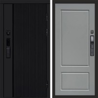 Дверь входная Termo Door Smart (Смарт) Урбан Блэк (Black) Марсель Grey софт