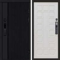 Входная дверь Smart (Смарт) Урбан Блэк (Black) Престиж белый матовый
