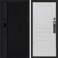 Входная дверь Smart (Смарт) Урбан Блэк (Black) Классика Белый матовый