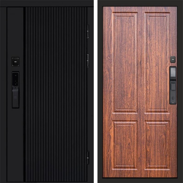 Входная дверь Smart (Смарт) Урбан Блэк (Black) Стандарт орех
