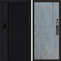Входная дверь Smart (Смарт) Урбан Блэк (Black) Горизонт бетон темный