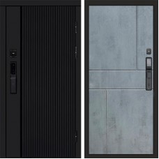 Входная дверь Smart (Смарт) Урбан Блэк (Black) Горизонт бетон темный