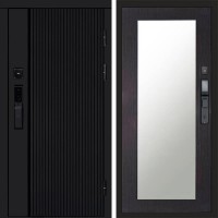 Входная дверь Smart (Смарт) Урбан Блэк (Black) Зеркало триумф венге