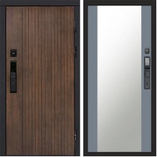 Входная дверь Smart (Смарт) Твист Ультра Зеркало 27 Grey Софт