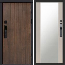 Дверь Termo Door Smart (Смарт) Твист Ультра Зеркало 27 Слоновая кость