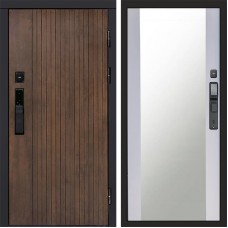 Входная дверь Smart (Смарт) Твист Ультра Зеркало 27 белый софт