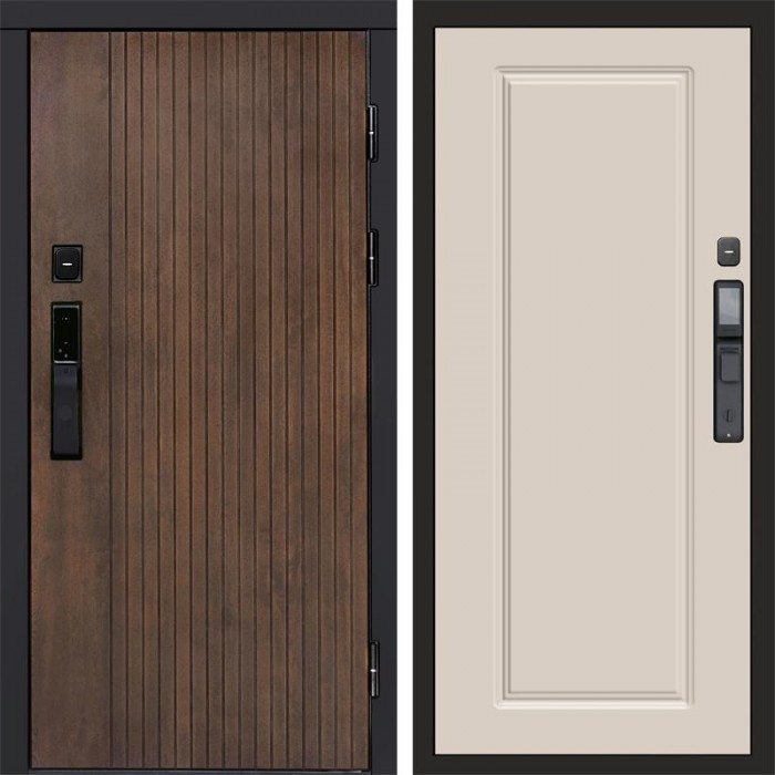 Входная дверь Termo Door Smart (Смарт) Твист Ультра Гранд Слоновая кость