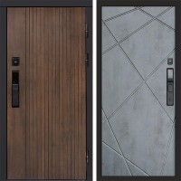 Входная дверь Smart (Смарт) Твист Ультра Лучи бетон темный