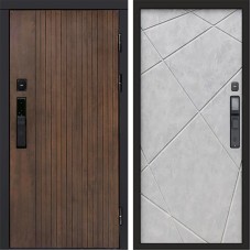 Входная дверь Smart (Смарт) Твист Ультра Лучи бетон светлый