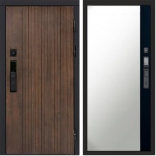 Дверь Termo Door Smart (Смарт) Твист Ультра Зеркало фацет Черный кварц