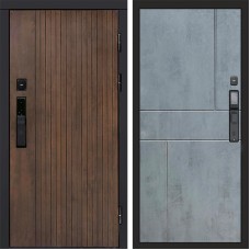 Входная дверь Smart (Смарт) Твист Ультра Горизонт бетон темный