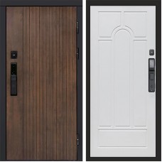 Входная дверь Smart (Смарт) Твист Ультра Арка белое дерево