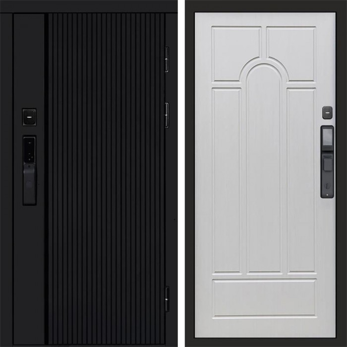 Входная дверь Smart (Смарт) Твист Блэк (Black) Арка лиственница