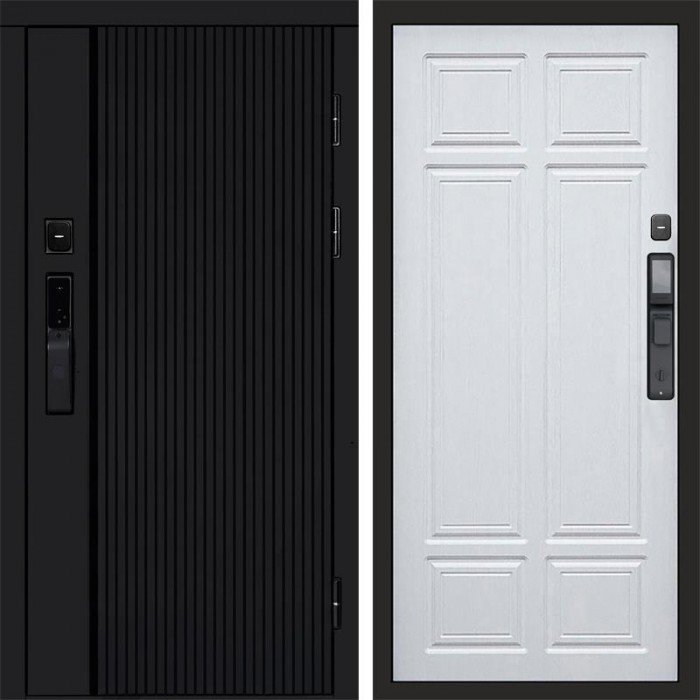 Входная дверь Smart (Смарт) Твист Блэк (Black) Премиум лиственница