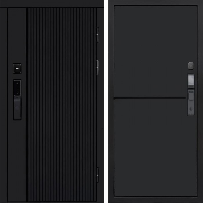 Входная дверь Smart (Смарт) Твист Блэк (Black) Нео Блэк