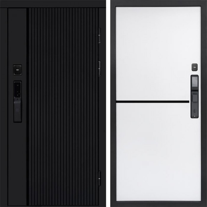 Входная дверь Smart (Смарт) Твист Блэк (Black) Нео White