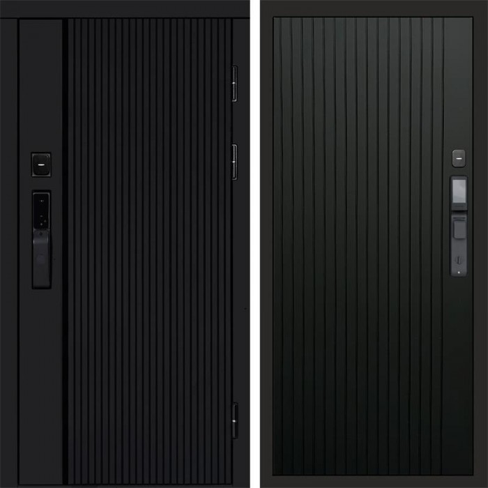 Termo Door Smart (Смарт) Твист Блэк (Black) Flat Черный кварц