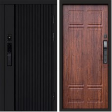 Входная дверь Smart (Смарт) Твист Блэк (Black) Премиум орех