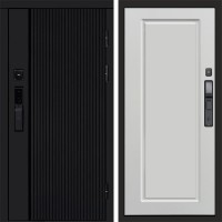 Входная дверь Smart (Смарт) Твист Блэк (Black) Гранд Белый Софт