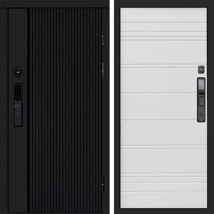 Входная дверь Smart (Смарт) Твист Блэк (Black) White Line