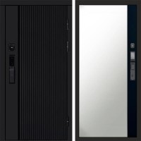 Дверь Termo Door Smart (Смарт) Твист Блэк (Black) Зеркало фацет Черный кварц