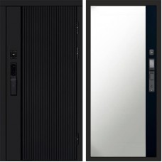 Дверь Termo Door Smart (Смарт) Твист Блэк (Black) Зеркало фацет Черный кварц