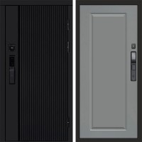 Входная дверь Smart (Смарт) Твист Блэк (Black) Гранд Grey софт