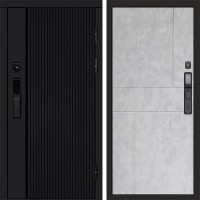 Входная дверь Smart (Смарт) Твист Блэк (Black) Горизонт бетон светлый