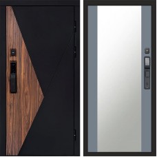 Входная дверь Smart (Смарт) Матрикс (Matrix) Зеркало 27 Grey Софт