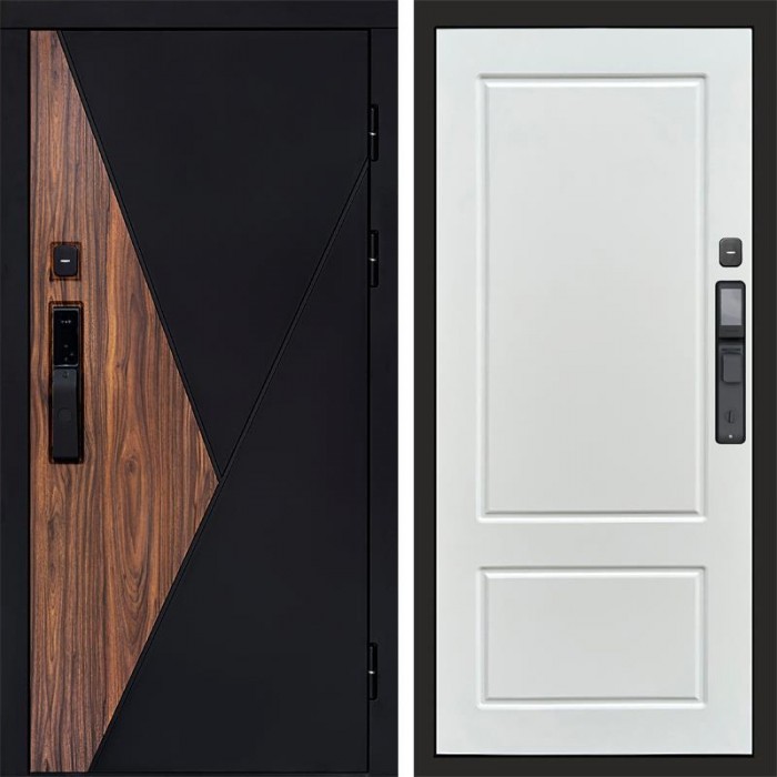 Дверь входная Termo Door Smart (Смарт) Матрикс (Matrix) Марсель Белый софт