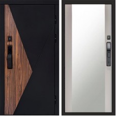Дверь Termo Door Smart (Смарт) Матрикс (Matrix) Зеркало 27 Слоновая кость