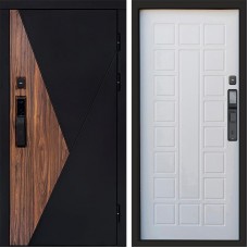 Входная дверь Smart (Смарт) Матрикс (Matrix) Престиж Белое дерево