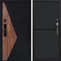 Входная дверь Smart (Смарт) Матрикс (Matrix) Нео Блэк