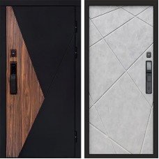 Входная дверь Smart (Смарт) Матрикс (Matrix) Лучи бетон светлый