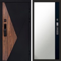 Дверь Termo Door Smart (Смарт) Матрикс (Matrix) Зеркало фацет Черный кварц