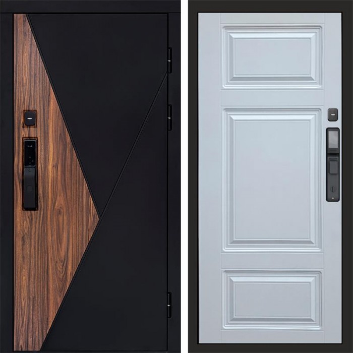 Дверь Termo Door Smart (Смарт) Матрикс (Matrix) Лион Белый софт
