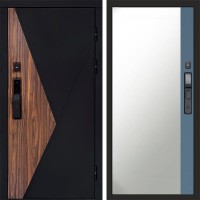 Входная дверь Smart (Смарт) Матрикс (Matrix) Зеркало фацет Grey софт