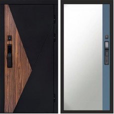 Входная дверь Smart (Смарт) Матрикс (Matrix) Зеркало фацет Grey софт