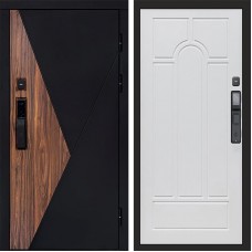 Входная дверь Smart (Смарт) Матрикс (Matrix) Арка белое дерево