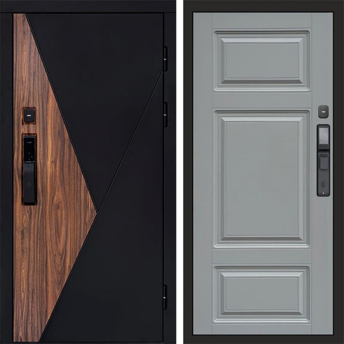 Дверь Termo Door Smart (Смарт) Матрикс (Matrix) Лион Grey софт