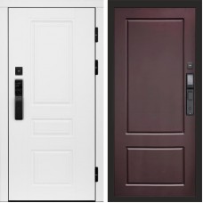 Дверь входная Termo Door Smart (Смарт) Орегон White Марсель Шоколад