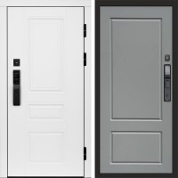 Дверь входная Termo Door Smart (Смарт) Орегон White Марсель Grey софт