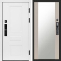 Дверь Termo Door Smart (Смарт) Орегон White Зеркало 27 Слоновая кость