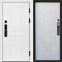 Входная дверь Smart (Смарт) Орегон White Престиж Белое дерево