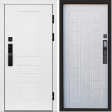 Входная дверь Smart (Смарт) Орегон White Престиж Белое дерево