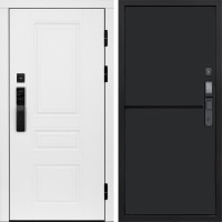 Входная дверь Smart (Смарт) Орегон White Нео Блэк